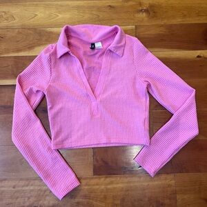 Pink, long-sleeve top